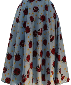 Hell Bunny Lila Ladybug Skirt