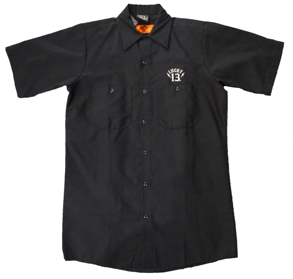 Lucky13 Black Sin Work Shirt - Image 2