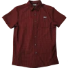 Kustom Kreeps Buttoned Check Oxblood Shirt