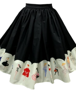 Unique Vintage My Barbie Collection Swing Skirt