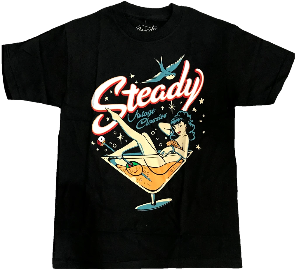 Steady Clothing Co. Martini Mens’ T-Shirt