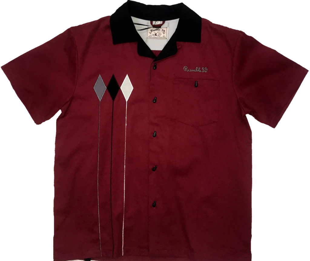 Rumble 59 Rebel Rods Bowling Shirt - Image 2