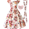 Lady Vintage Wildflower Swing Dress