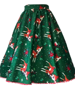 Sourpuss Deer Me Sweets Swing Skirt