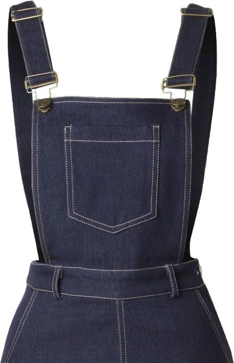 Collectif Pippa Denim Dungarees - Image 3