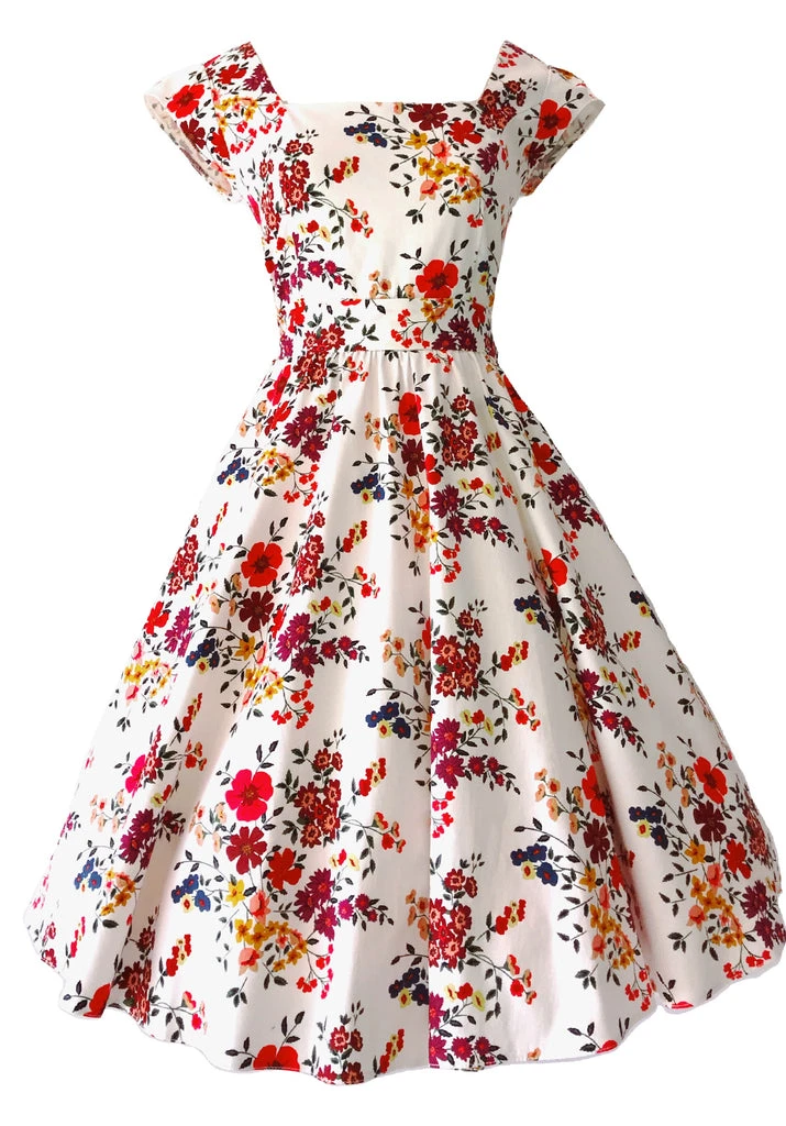 Lady Vintage Wildflower Swing Dress - Image 3