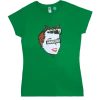Hardcore Logo Hardcore Housewife Ladies Tee (green)