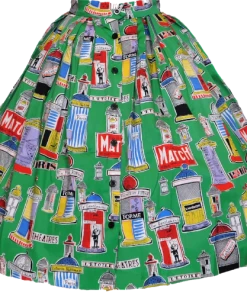 Retrospec'd Paris Match Skirt