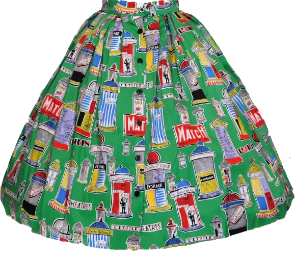 Retrospec'd Paris Match Skirt