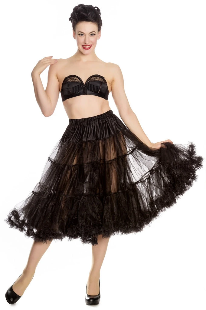 Hell Bunny Black Petticoat- Long - Image 2