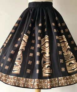 The Oblong Box Shop Sneaky Tiki Skirt