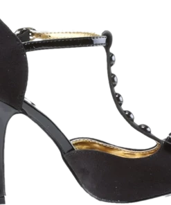 Pin Up Couture Smitten T-Bar Pumps