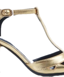 Lulu Hun Veronica Metallic Heel- Gold